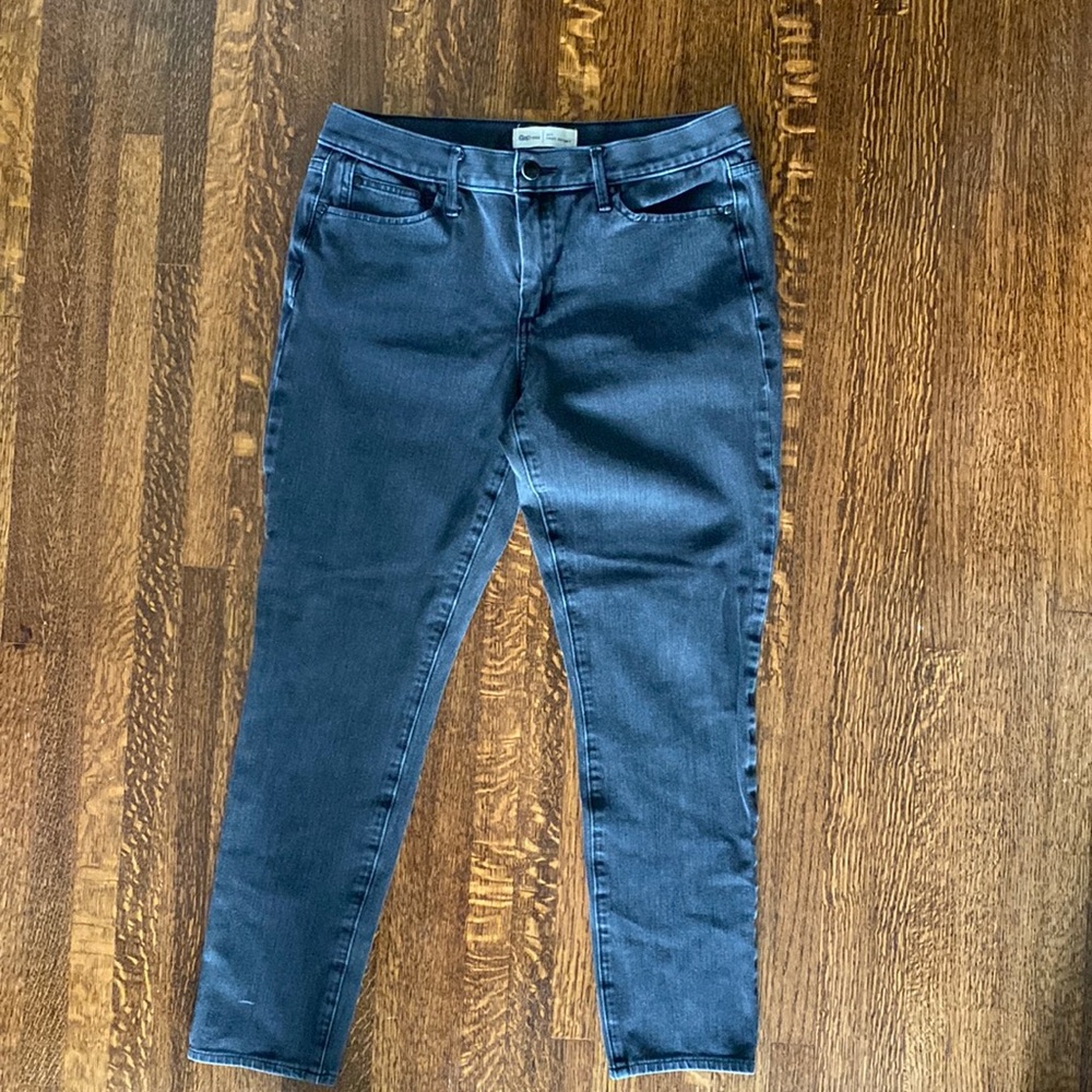 Gap Women’s True Skinny Black Wash Denim Jeans Size 10 / 30